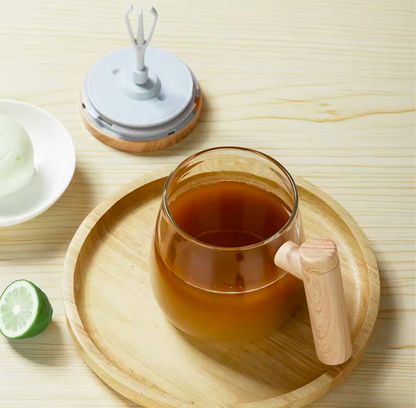 Taza Vidrio Mezcladora Recargable