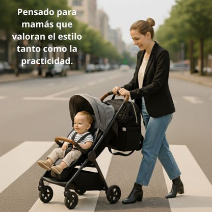 Pañalera 5 en 1 con cuna portátil