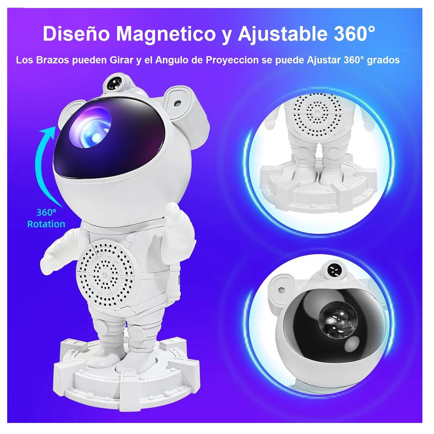 Proyector Astronauta + Parlante Bluetooth
